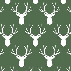 Stag Silhouette in Kale