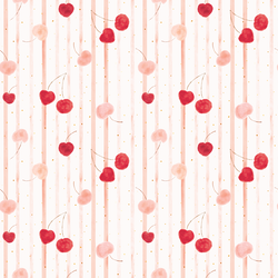 Watercolor Cherries in Cupid