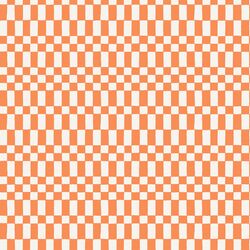 Large Neo Checkerboard in Tangerine