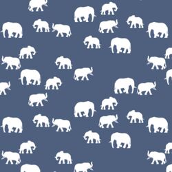 Elephant Silhouette in Midnight