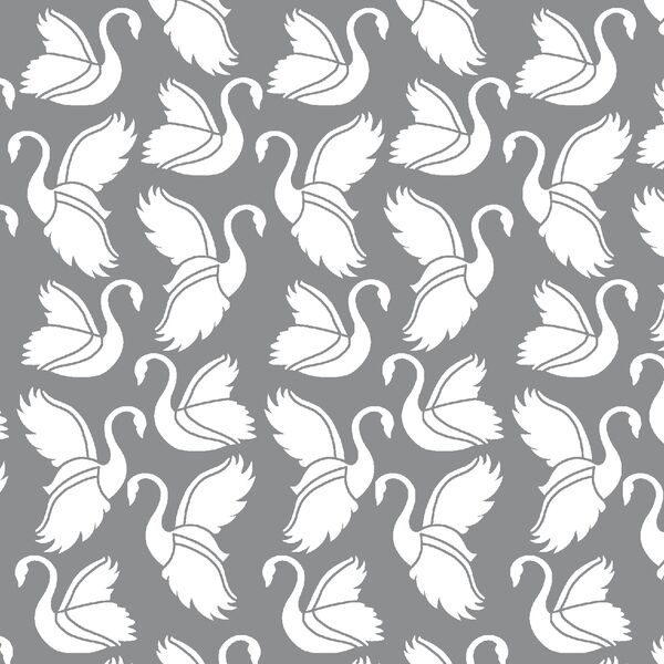 Swan Silhouette in Smoke