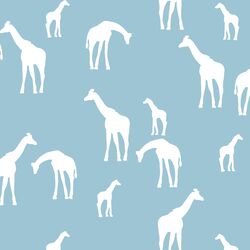 Giraffe Silhouette in Bluebell