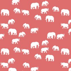 Elephant Silhouette in Poppy