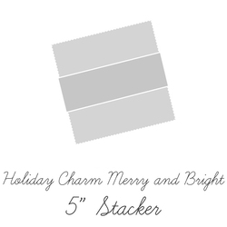 Expressions Batiks 5" Square Pack in Holiday Charm Merry & Bright A