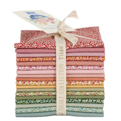 Something Blue Applique Flowers Fat Eighth Bundle