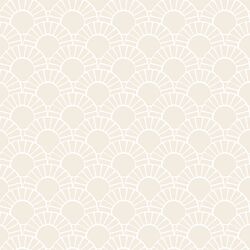 Mosaic Sun Tile in Shell