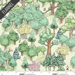 Forest Flannel in Green