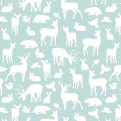Forest Friends in Glacier Blue