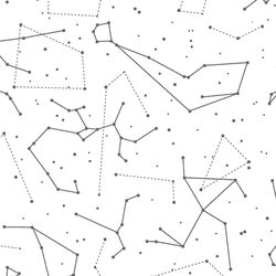 Star Charts in Charcoal on White