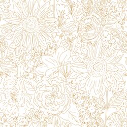 Paperie in Golden on White