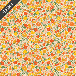 Flowery Meadow Flannel in Sunlit