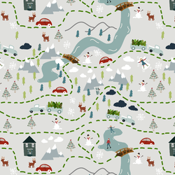 Christmas Roadtrip in Mist