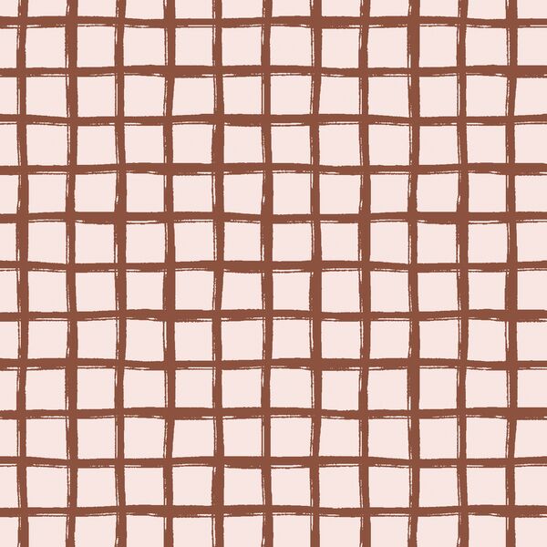 Painted Check in Warm Clay