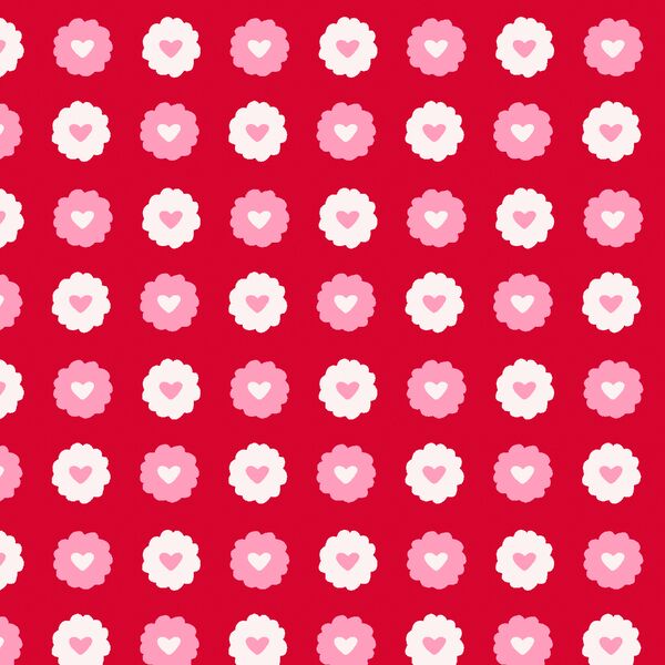 Linzer Cookies in Red Rose