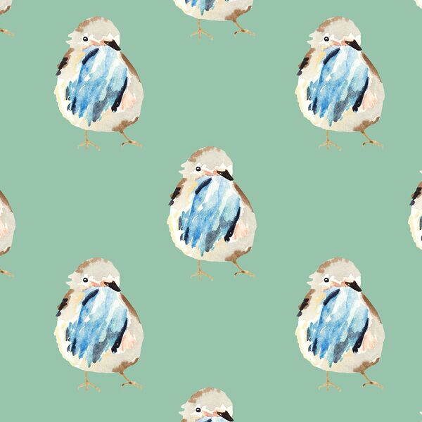 Spring Birdie in Green Willow