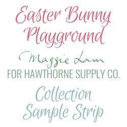 Easter Bunny Playground Sample Strip