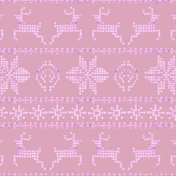 Fair Isle in Sweet Mauve