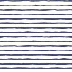 Artisan Stripe in Indigo on White
