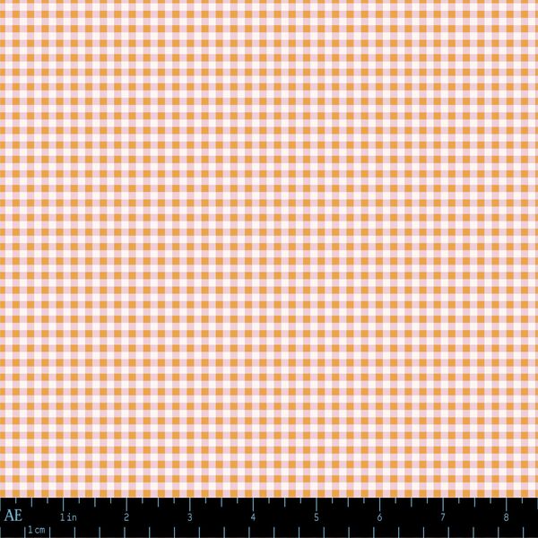 Mercerie Gingham in Peach Cream
