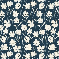 Large Wildflower Blooms in Evening Blue