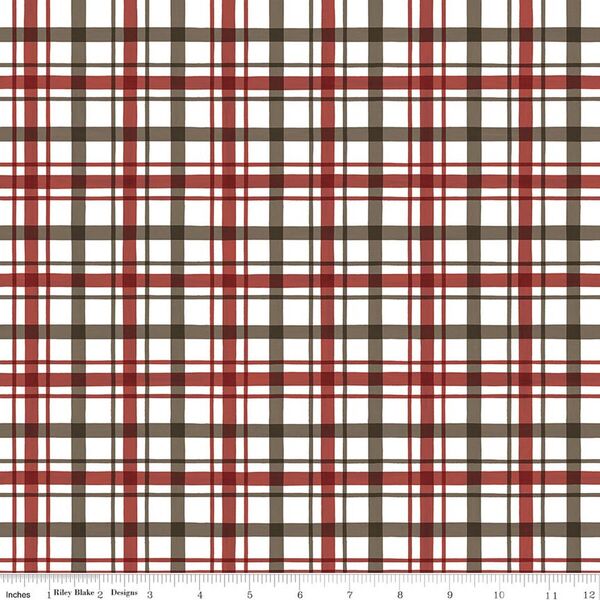 Plaid in Barn Red