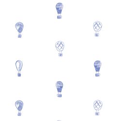 Polka Dot Balloons in Twilight Blue
