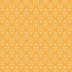 Stenciled Leaf in Marigold Yellow