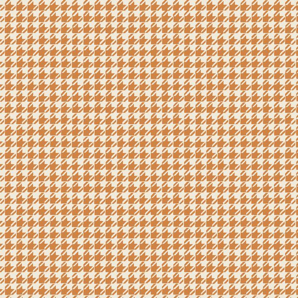 Houndstooth in Topaz and Cream