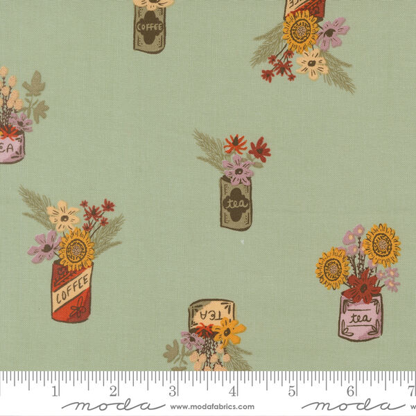 Flower Jars in Aqua
