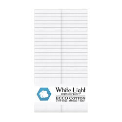 Ecco Cotton 2.5" Strip Roll in White Light