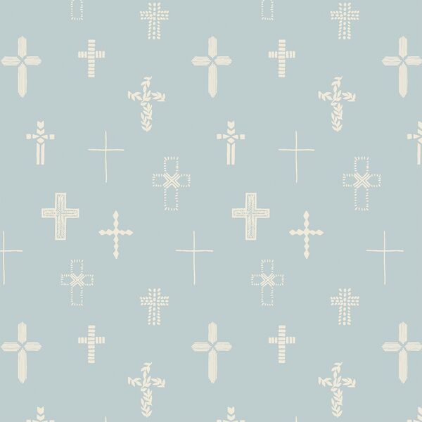 Easter Cross in Air Blue
