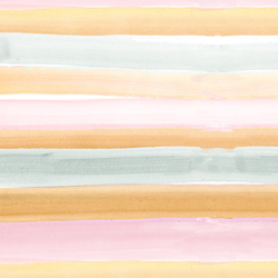 Watercolor Stripe in Sunset