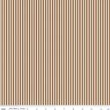 1/8" Stripe in Teddy Bear on Ivory