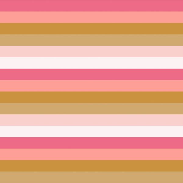 Little Look Lively Stripe in Just Rosy