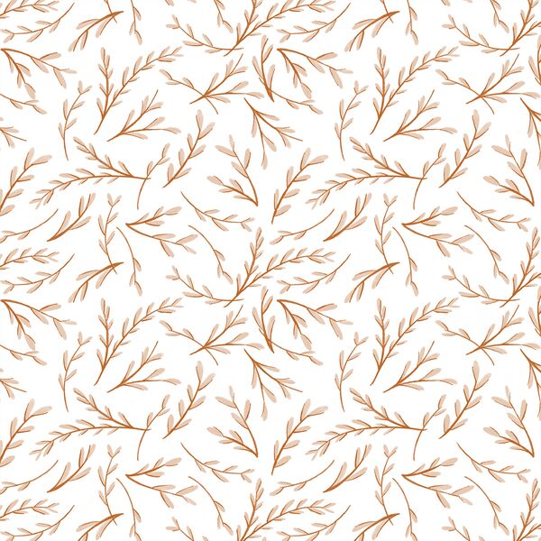 Ornamental in Sienna on White