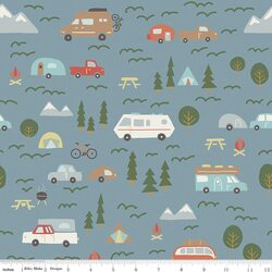Campers in Blue