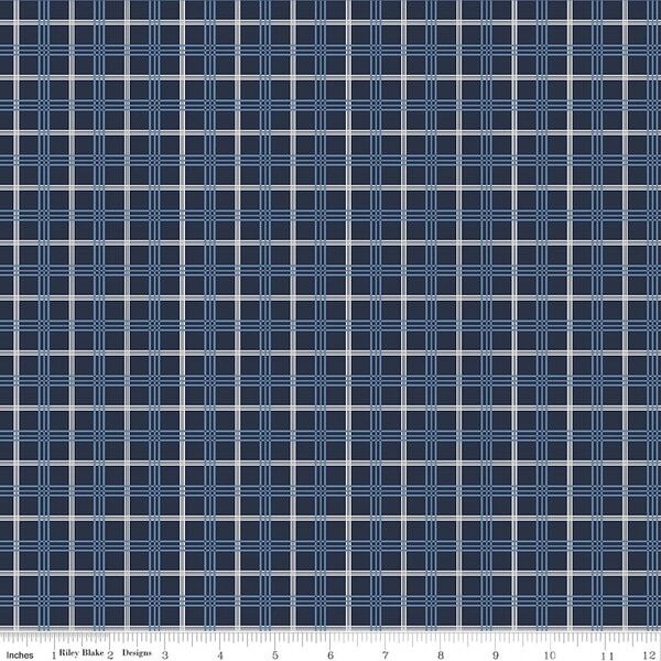 Plaid in Navy