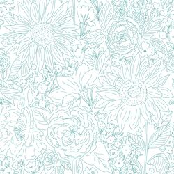 Paperie in Bright Spearmint Green on White