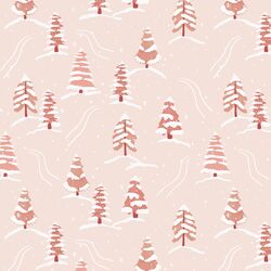 Snowy Path in Satin Pink