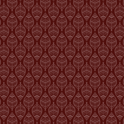 Stenciled Leaf in Maroon