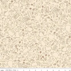 Farm Outlines in Cream
