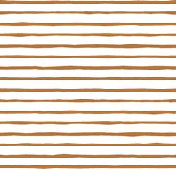 Artisan Stripe in Ginger on White