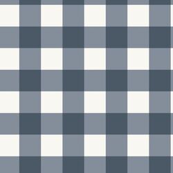 Gingham in Country Blue