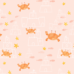 Beach Friends in Pink Sand