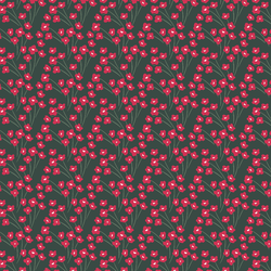 Woodland Bloom in Pine Green