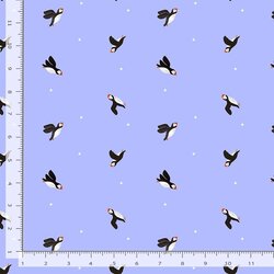 Puffins in Thistle