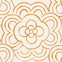 Large Flower Deco Tile in Magnolia