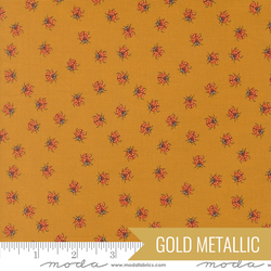 Little Ladybugs in Golden Metallic