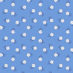 Pretty Pansies in True Blue
