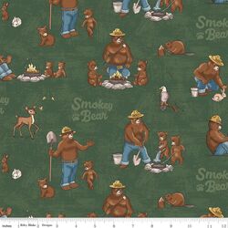 Smokey and Cubs in Green